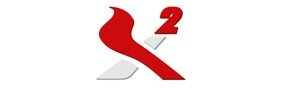 X2 Logo White and Red in Ai format